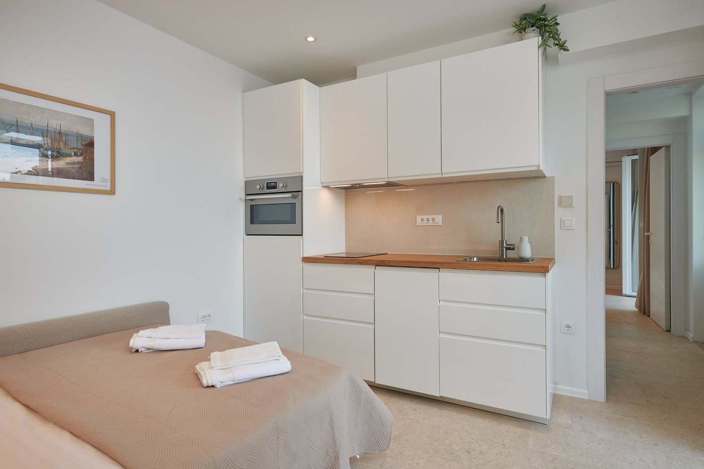 Dining area for four guests