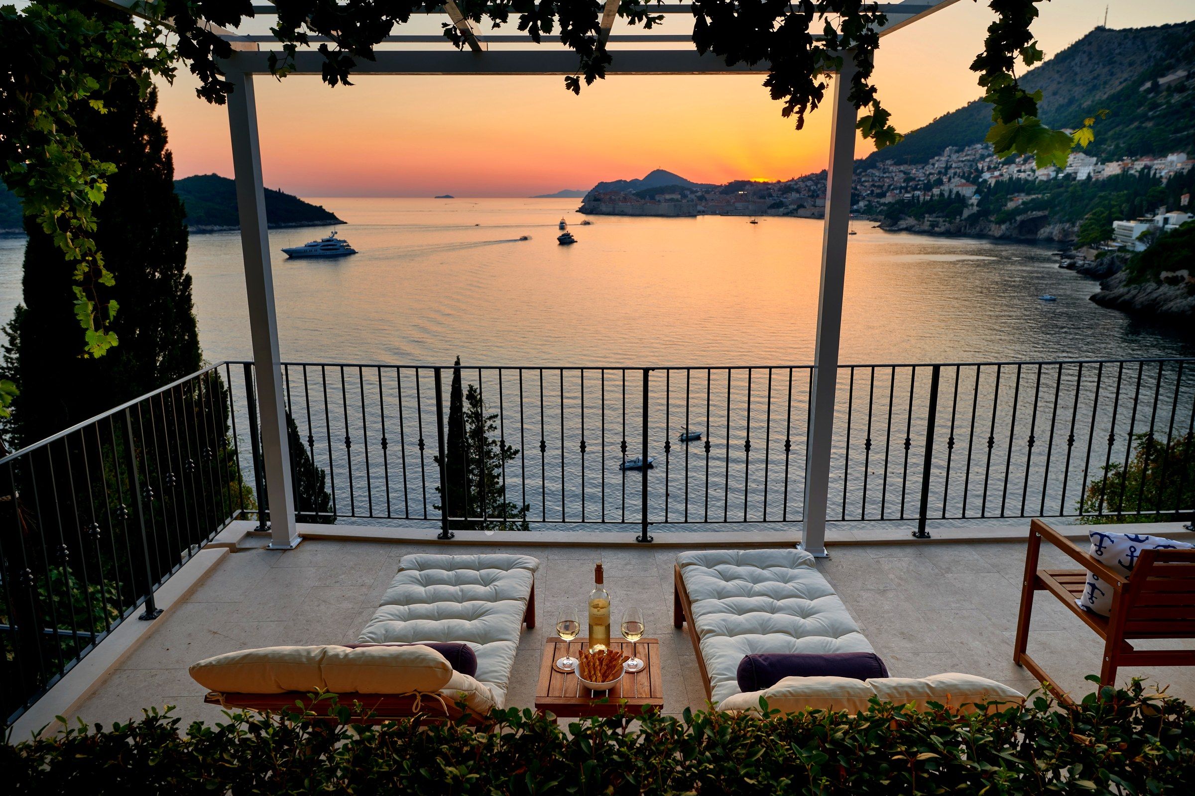 Sunset from the terrace